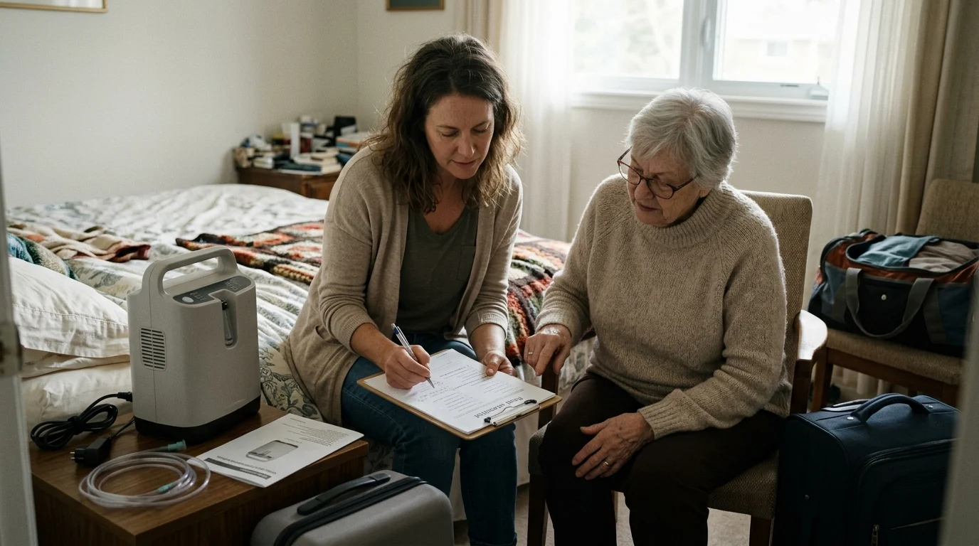 Photo : Prévoir une liste à cocher : compatibilité avec la prescription, référence exacte du modèle, mode de délivrance, accessoires, notice et état du matériel. (comment choisir un concentrateur d'oxygène)
