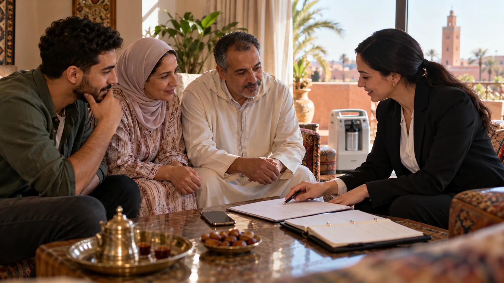 Photo : Récapituler les quatre points à préparer : caractéristiques prescrites, adresse, date souhaitée et durée estimée. (comment louer concentrateur oxygène Marrakech)