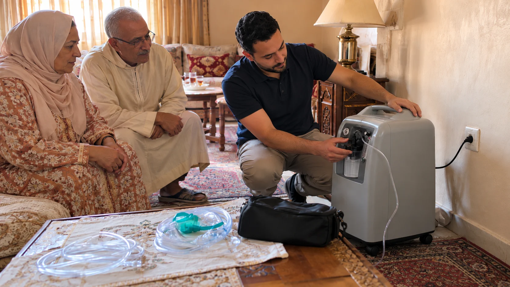 Photo : H3 — Confirmer la desserte du quartier et des environs : adresse exacte, conditions d’accès, frais éventuels et créneau selon disponibilité. (comment louer concentrateur oxygène Marrakech)